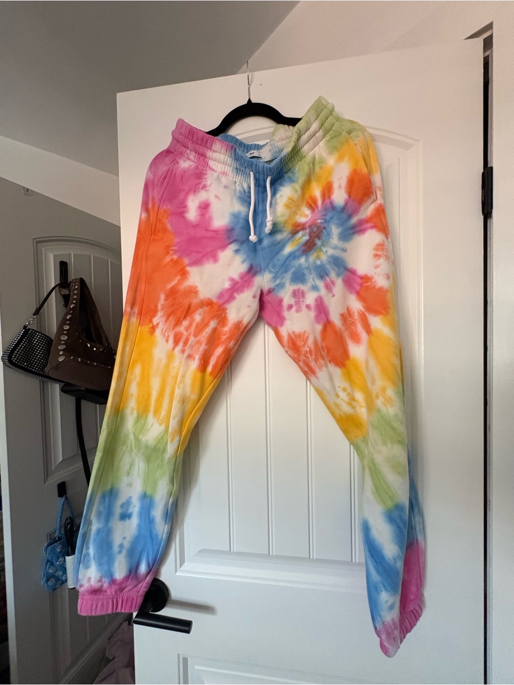 TNA Kids Tie-Dye Joggers - Pink, Orange, Yellow, Green, Blue
